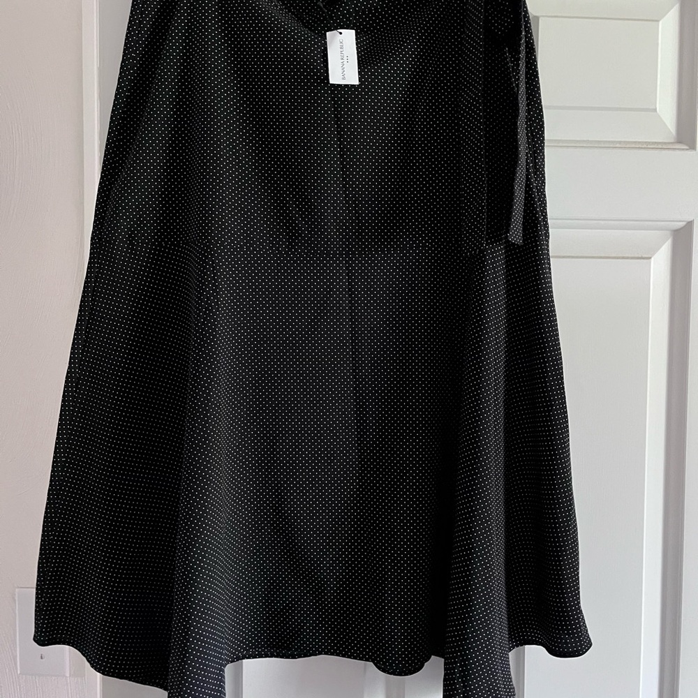 Black and White Polka Dot Skirt